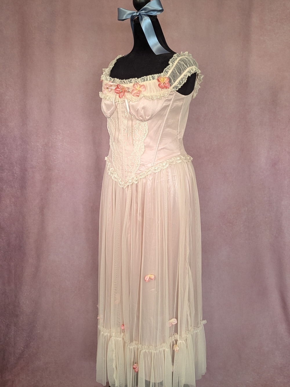 LaceMade Garden Blossom Tale Corset Vintage Inspired Dress | XL | NWT - Picture 4 of 7